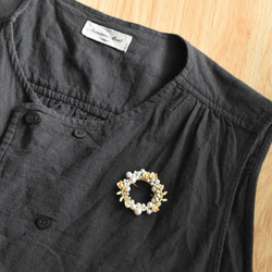 黃銅零件 x 珍珠胸針 #1 第10張的照片