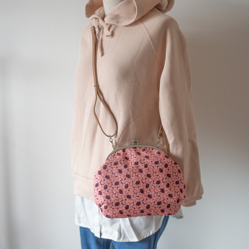 おにぎり がま口ショルダーバッグ スマホポシェット・スマホポーチ