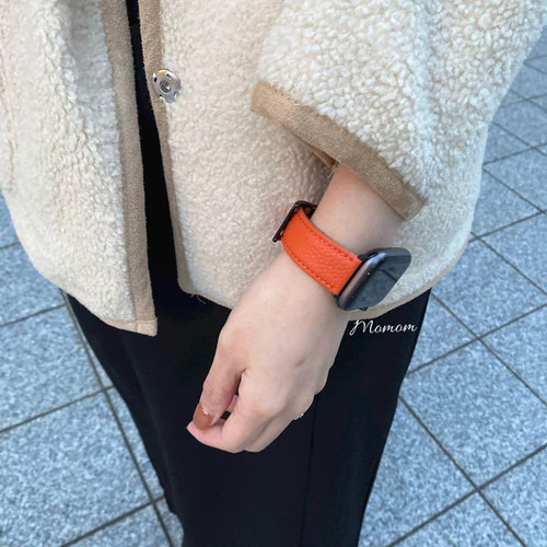最終希少Apple Watch HERMES レザーベルト44、45 - メルカリ｜レザーベルト