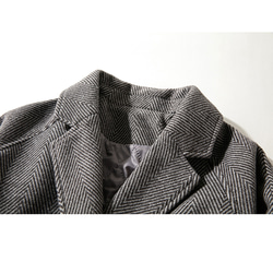 ツイードコート　コート　中綿コート　暖かい　グレー　S&M&L&XL #L099GY 3枚目の画像