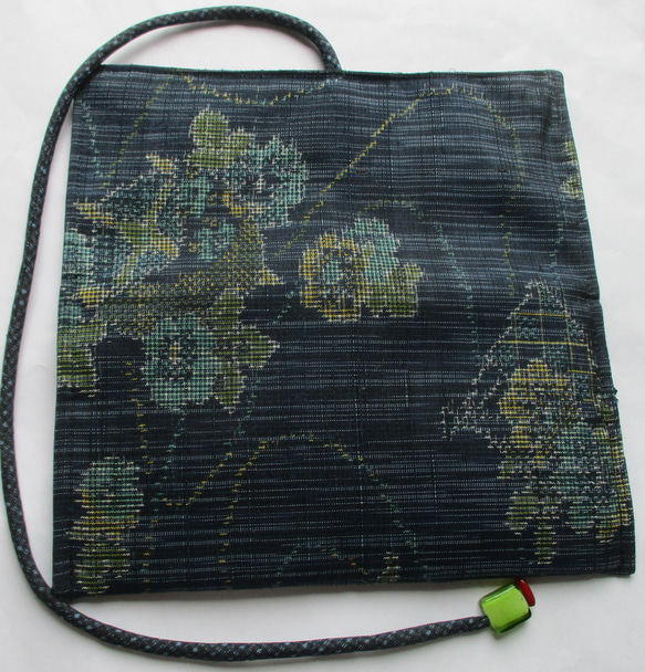 ６６１０　紬の着物で作った和風財布・ポーチ　#送料無料 11枚目の画像