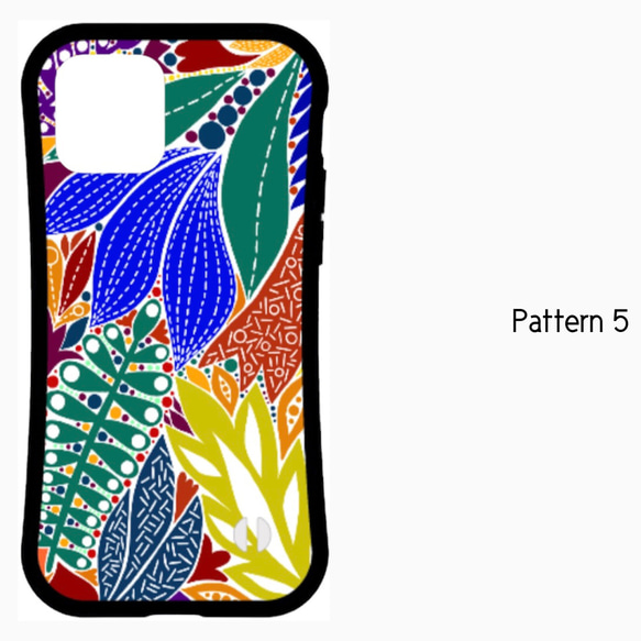 ★送料無料★《全5色》Botanical Pattern【ボタニカル柄】iPhone ケース 10枚目の画像