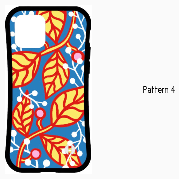 ★送料無料★《全5色》Botanical Pattern【ボタニカル柄】iPhone ケース 9枚目の画像
