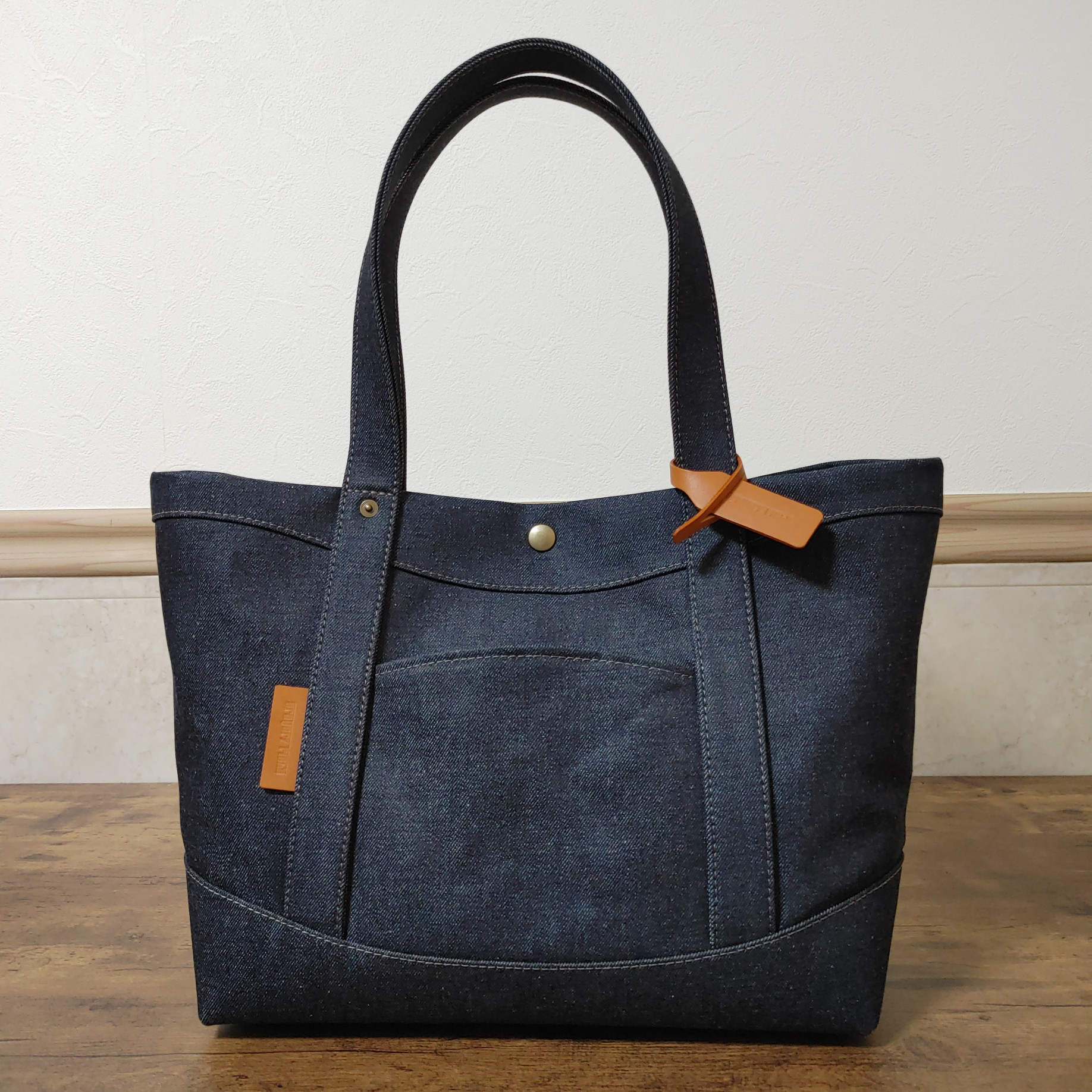 Denim Style デニム×本革 トートバッグ WR-01『Indigo』
