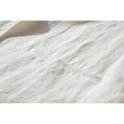 リネンジャケット テーラード　スーツ ブレザージャケット100%リネン中厚　ホワイト　S&M&L # L100WH 7枚目の画像