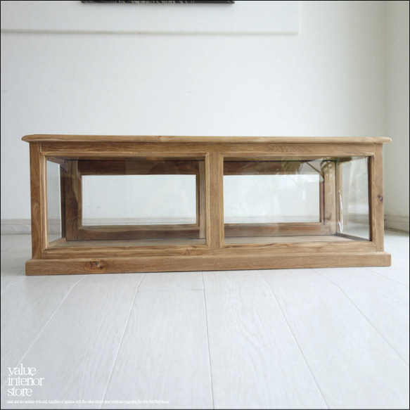 昭和レトロ ガラスケース 棚 扉付き ガラスツマミ 希少 木製 ショー