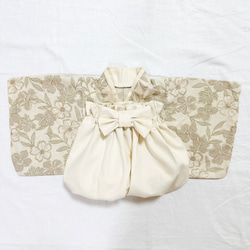 ベビー袴 鷹✕ベージュ ベビー服 yu_yu 通販 15666877｜Creema