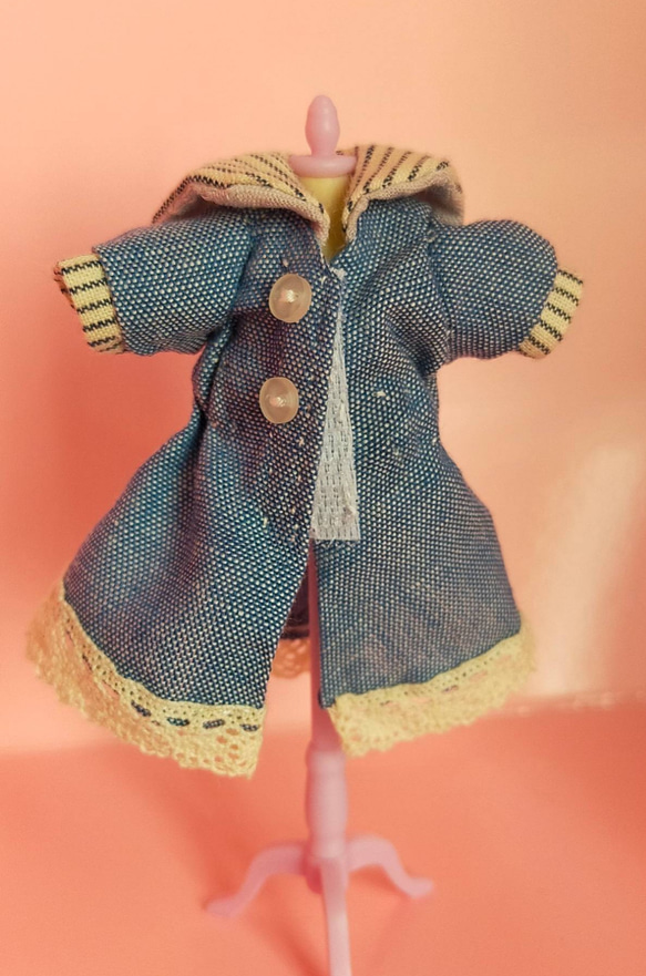 ねんどろいどどーる用 お洋服 セーラーワンピース 単品 6枚目の画像