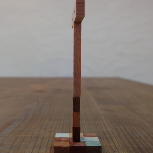 8月末マデ！！木工作家 フジタマリ アクセサリースタンド＆寄木