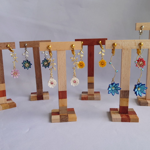 寄木細工風アクセサリースタンド その他インテリア雑貨 玉すだれ