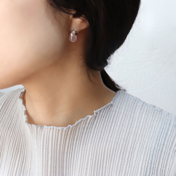 カラーストーン＆ステンレスピアス~drop pierce~ 15枚目の画像