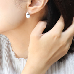 カラーストーン＆ステンレスピアス~drop pierce~ 4枚目の画像