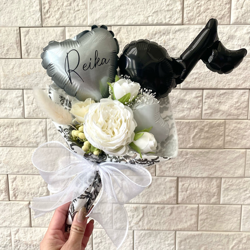 発表会等に…文字入れ無料❤︎ 音符付きミニバルーンブーケ ブーケ MR