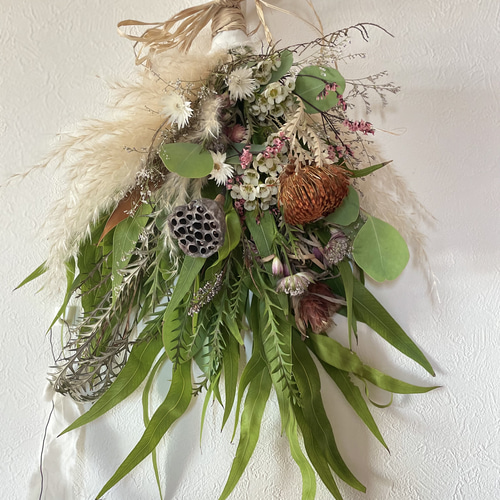 4.秋色スワッグ 秋色スワッグ（受注） スワッグ wakunoha 通販 14678739｜Creema(クリーマ)