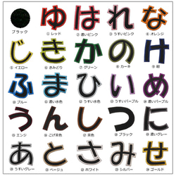 大きいひらがなワッペン（6.5cm） 8枚目の画像