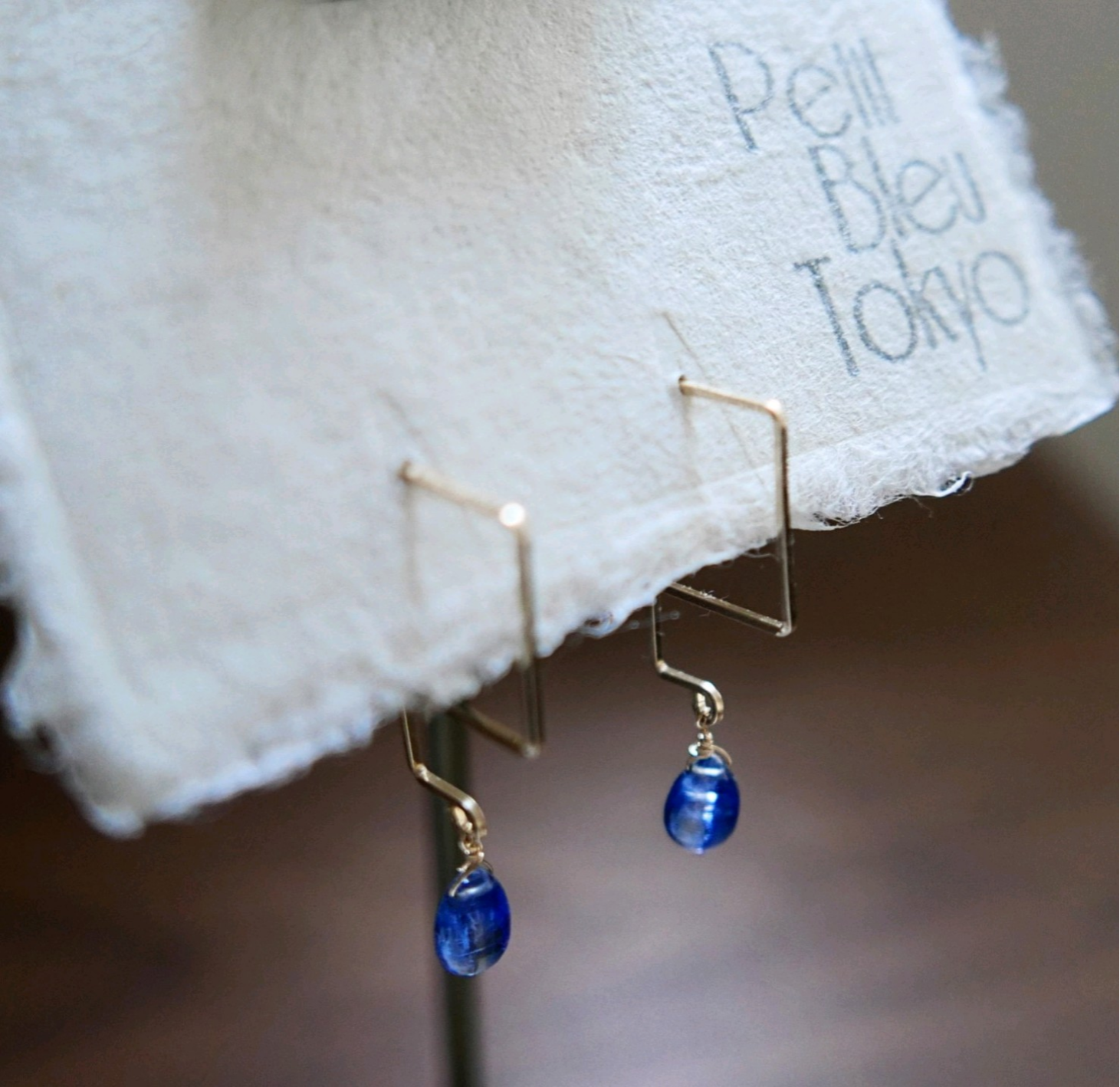 受注製作☆『Mado』ピアス  カイヤナイト☆creema限定送料無料