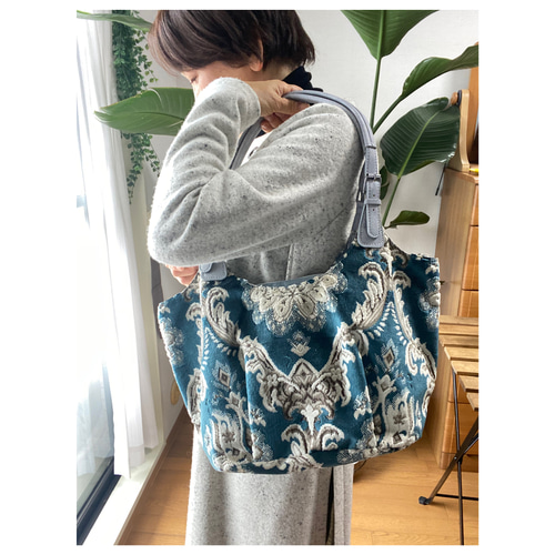 グニフニ 水色 くま ショルダーバッグ （グニフニさんキャミ