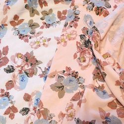 犬服　クラシカル花柄ワンピース(ピンク) 8枚目の画像