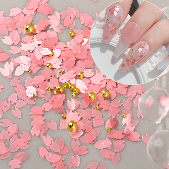 桜 花びら ホログラム ピンク ネイル レジン その他素材 Le Lien 通販