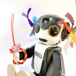 aibo　水引“Mizuhiki”製作　狗項圈　日式　新年裝飾　娃娃屋　縮影 第4張的照片