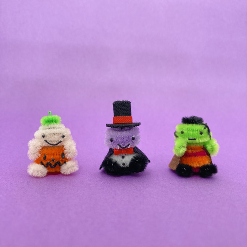 モールハロウィンドール3体セット おもちゃ・人形 モール作家