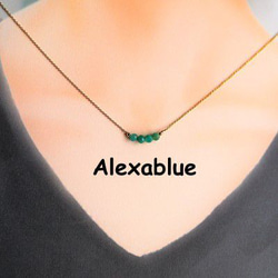 アマゾナイト ネックレス K14GF amazonite necklace 2枚目の画像