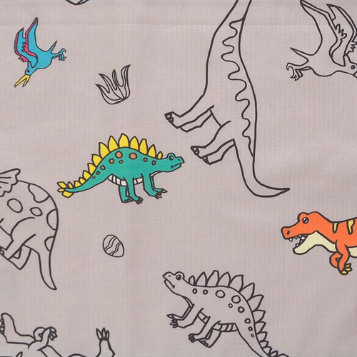 恐竜のランチョンマット/はいいろ その他入園グッズ Littlenavy(リトル 