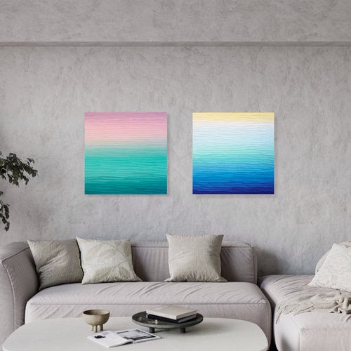 emerald＊絵画 原画 抽象画 テクスチャーアート 現代アート 海