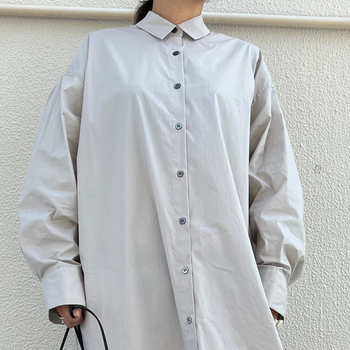 日本製 サイドスリットシャツワンピース ワンピース &LOTTA