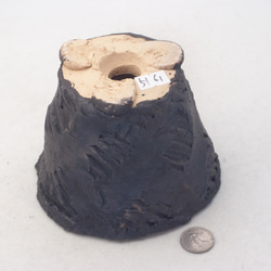 陶器製（２.5号ポット相当） #多肉植物 の欲しがる 植木鉢 IBLcd-ブラック 5161 3枚目の画像