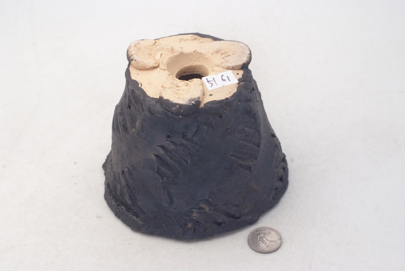 陶器製（２.5号ポット相当） #多肉植物 の欲しがる 植木鉢 IBLcd-ブラック 5161 3枚目の画像