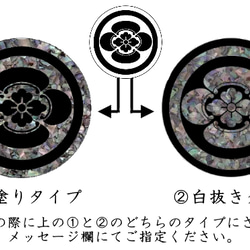 家紋　らでんキーホルダー 3枚目の画像