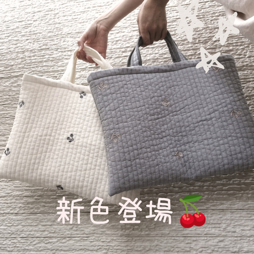 入園入学準備 名入れ刺繍】イブル レッスンバッグ 星月2種