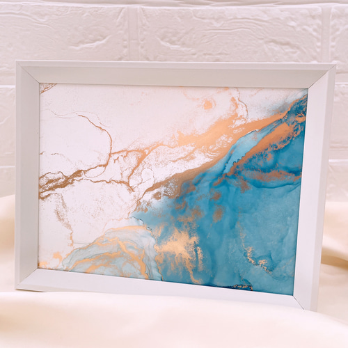 人気、流行りのアルコールインクアート、アートパネル、お祝い