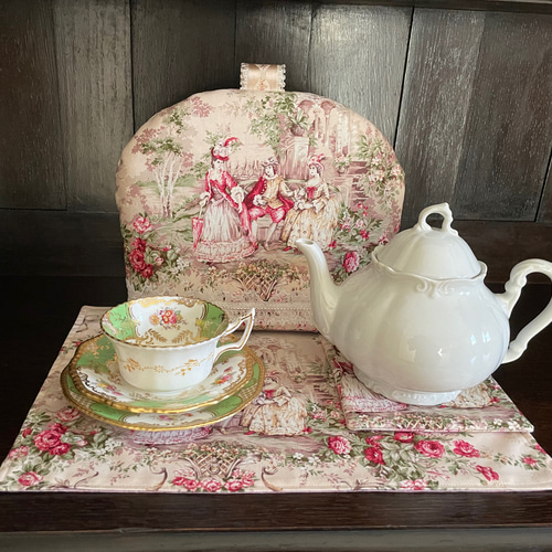 トワルドジュイフランス輸入生地ティーコゼーハンドメイド