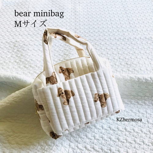 Mサイズ bear mini bag くま ミニバッグ おむつポーチ イブル