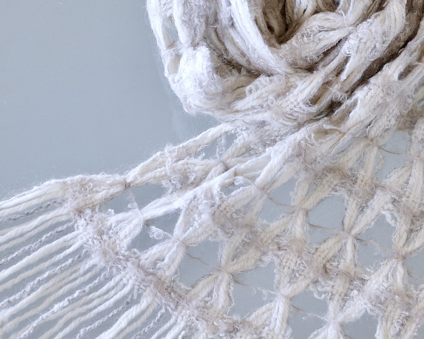 手織り レーシー ストール Handwoven TMMM22125