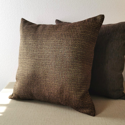 綿太番手ブラウンクッションカバー 綿太番手ユニットソファ用羽根クッションカバー／ブラウン | 無印良品