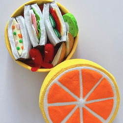 再販】フェルトままごと サンドイッチ ランチお弁当プレート 【公式通販】