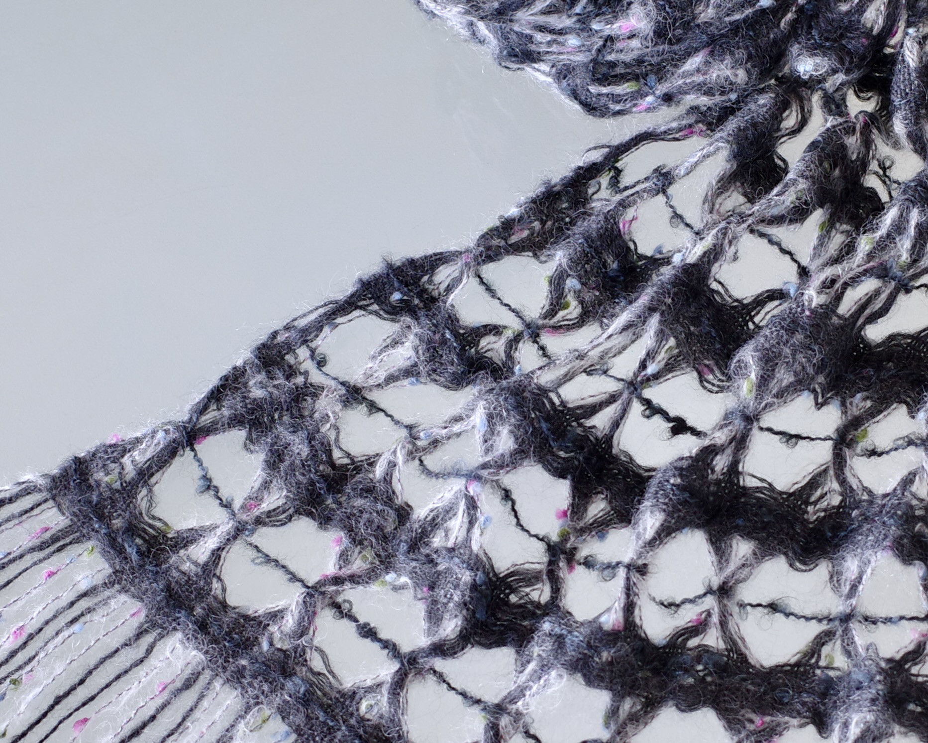 手織り レーシー ストール Handwoven TSML22128