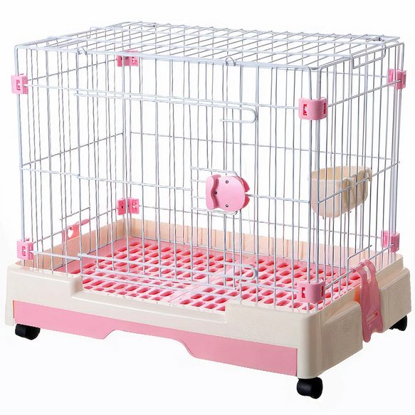 cage プラスチック製の床が付いた猫と犬用の鉄のケージ ペット服