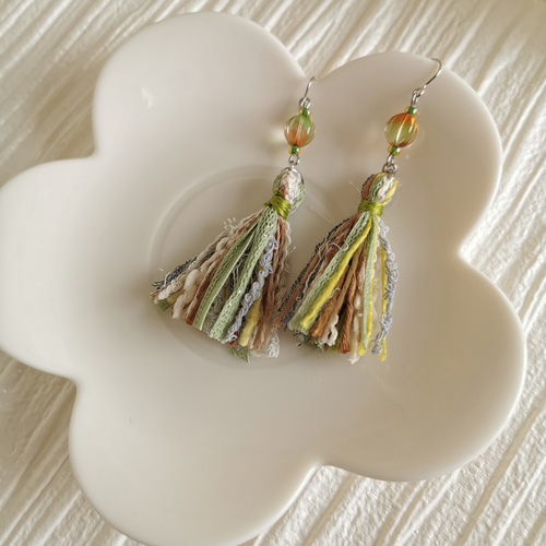 タッセル イヤリング ピアス アクセサリー イヤリング 