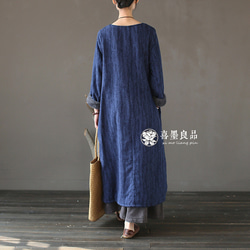 連身圍巾連身裙，中式連身裙，簡約設計，秋冬款，2色 第8張的照片