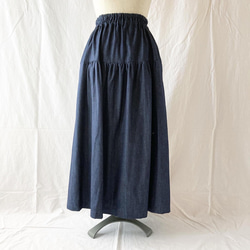 岡山牛仔分層裙（6盎司：靛藍） 第4張的照片