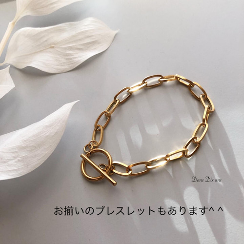 金属アレルギー対応 淡水バロックパール×サージカルステンレス