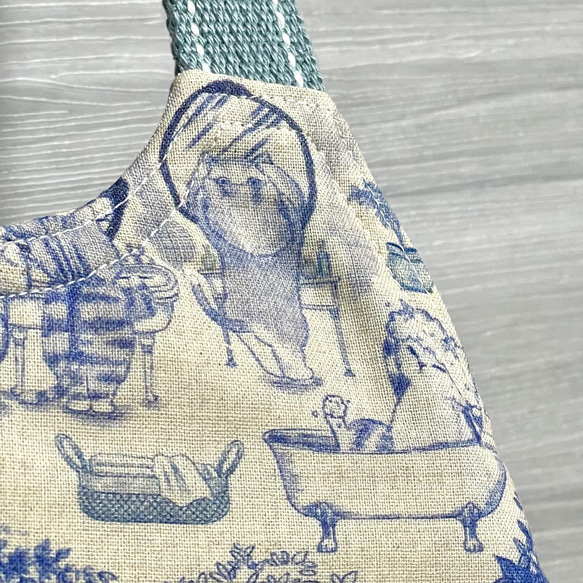 ユキエモン　ふわコロ　たまごみたいに可愛い　エッグバッグ　/　Cガーデン　ベージュ　×　ブルー　アナザーカラー 4枚目の画像