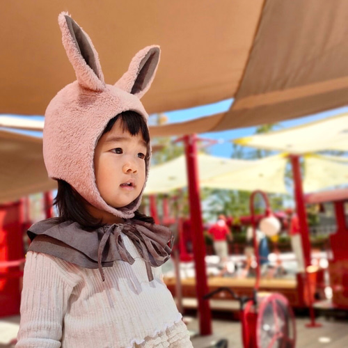 はむたぬき様オーダー　うさ耳帽子　羊ボンネット うさ耳 帽子 うさぎ ボンネット ハロウィン 干支 ベビー キッズ