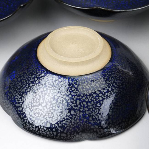 ◇商品番号 8038 油滴天目輪花鉢揃え 鎌田幸二 小皿 松韻堂 通販  