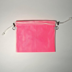 wiLc mesh KINCHAKU Bag (neon pink)　※チェーン別売り 7枚目の画像