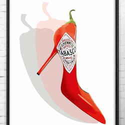 セクシースパイス 唐辛子 野菜 送料無料 ポスター アート アート